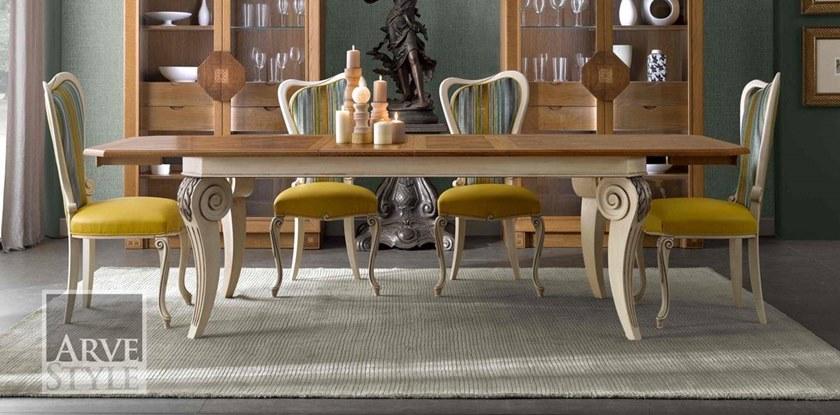 Arvestyle Раздвижной прямоугольный деревянный стол для гостиной Parquet sun-id-1494191 - Вид №1