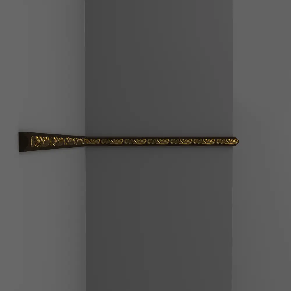 Молдинг настенный полистирол Decomaster 130-966 коричневый 80х15х2000 мм STLM-2009707 - Вид №4