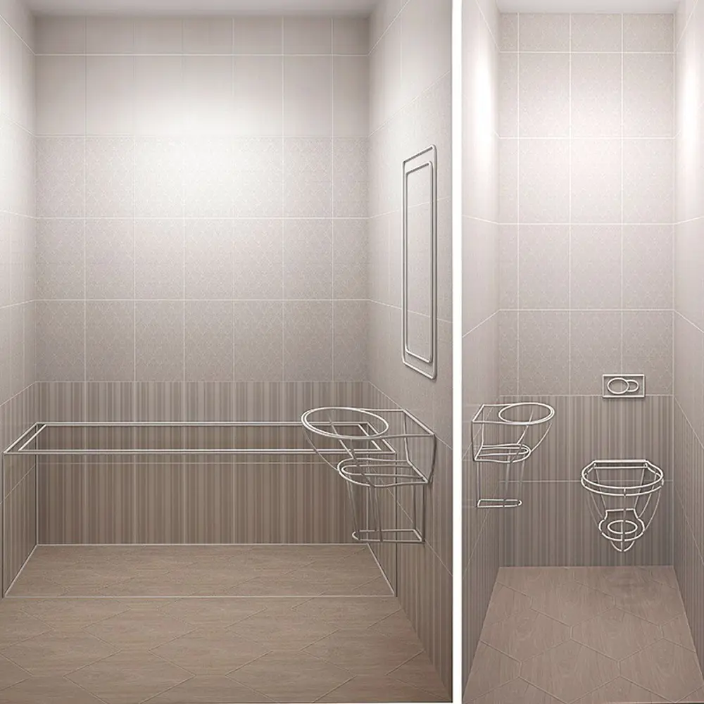 Бордюр-карандаш, цвет серый матовый, 25х0,2 см Santreyd STLM-2090606 - Вид №1