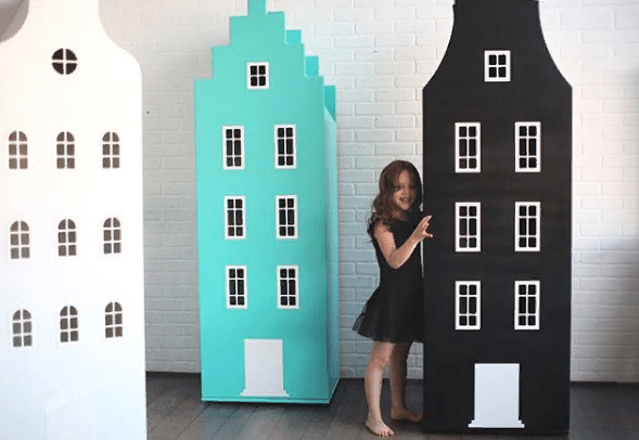 Шкаф-домик детский левый "Амстердам-1" МАНДАРИН АМСТЕРДАМ 178614 Зеленый Santreyd  - Вид №7