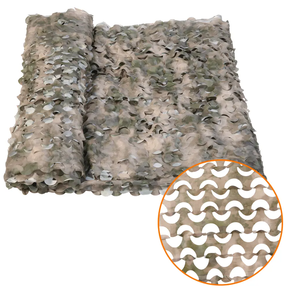 Сетка маскировочная Камуфляж мох 2x3 м бежевый/зеленый НИТЕКС STLM-2009030 - Вид №2