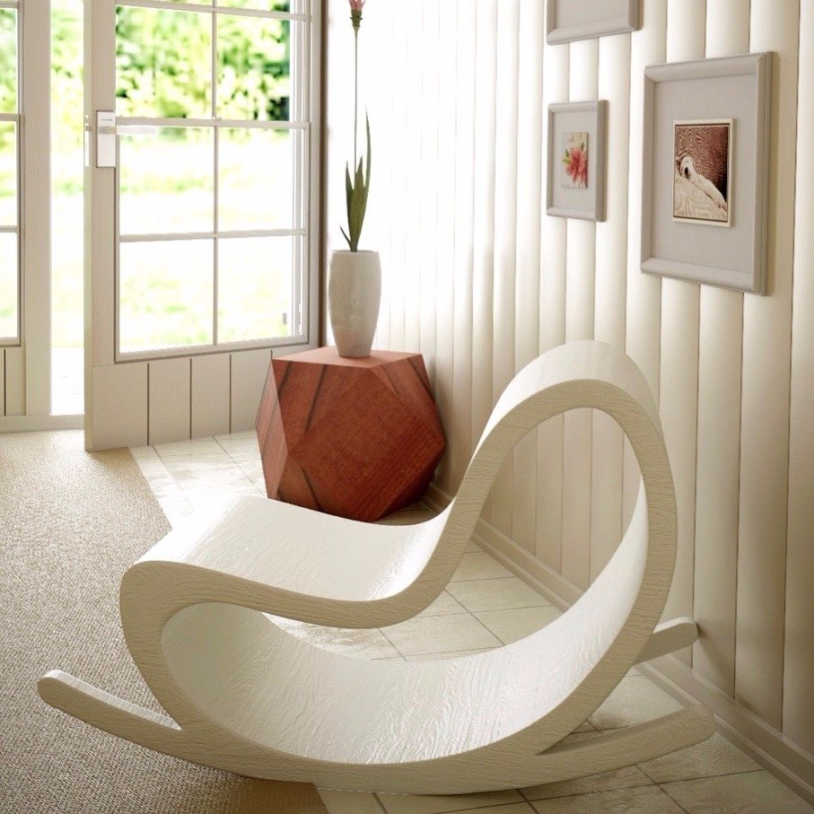 Кресло-качалка "Цикл" от Odingeniy ODINGENIY ЦИКЛ 178285 Белый  - Вид №3