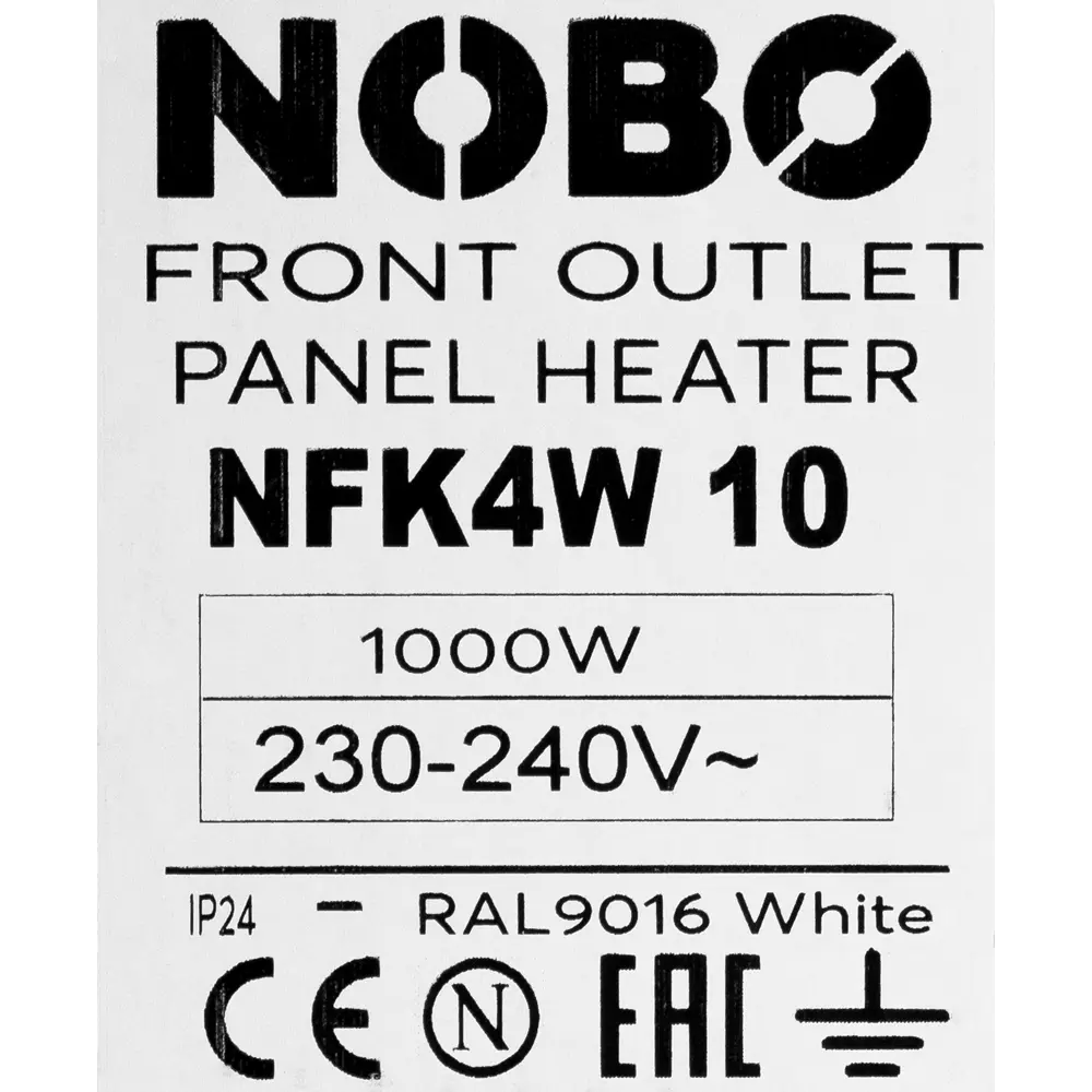 Конвектор электрический Nobo Nordic NFK 4W с электронным термостатом 1000 Вт 82242736 STLM-2070439  - Вид №4