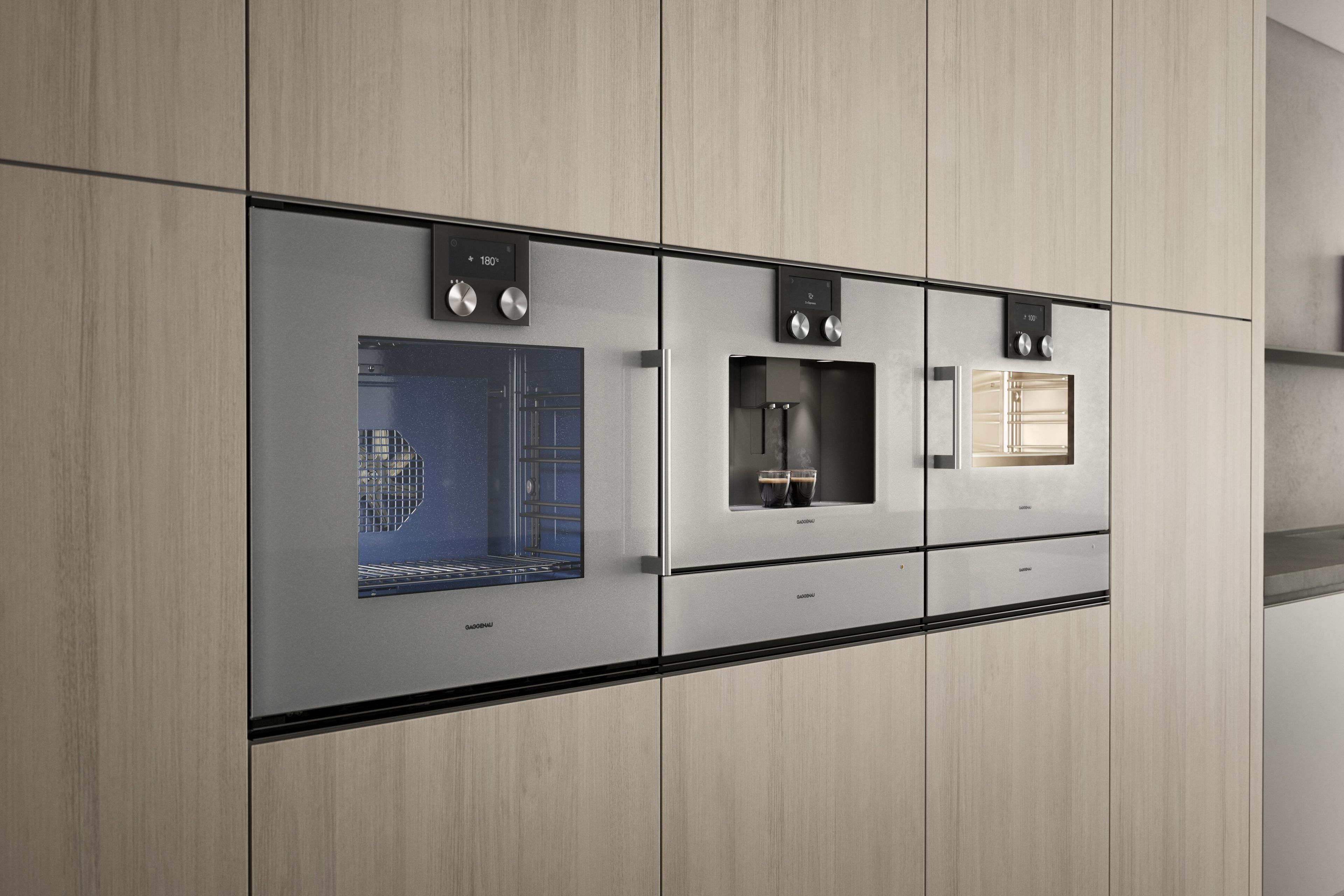 Встраиваемая Паровая печь из нержавеющей стали с сенсорным экраном GAGGENAU серия 200 ARCH-00058390 - Вид №1