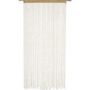 Штора нитяная «Макарони» 150x280 см однотон цвет золотистый