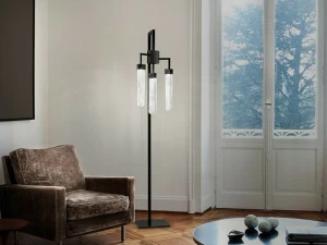 Masiero Светодиодный торшер из металла и стекла Blake