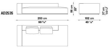 Диван-кресло из ткани Andy '13 Santreyd sun-id-1480652 - Вид №11