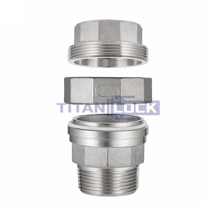 Американка нержавеющая (AISI304) 1/2", ВР/НР TL1/2UFM TITAN LOCK  - Вид №11