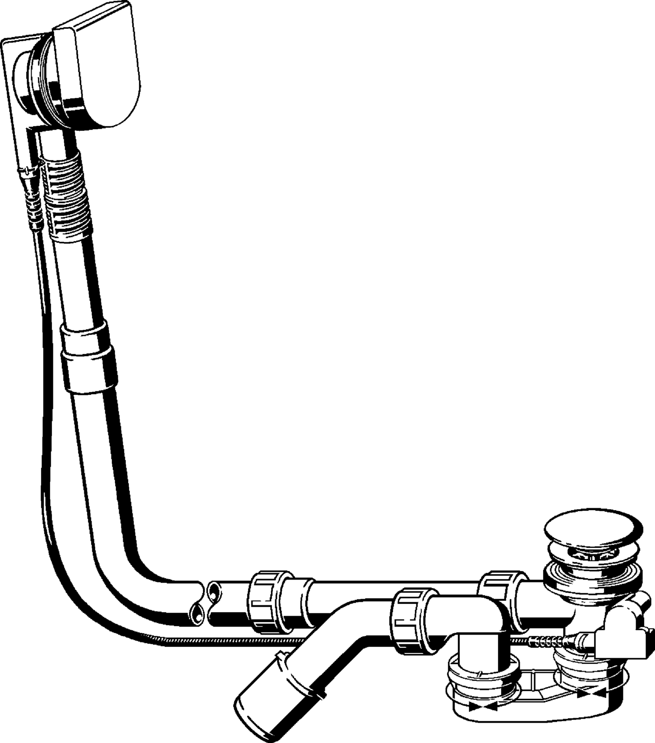 Канализационная арматура  Сифоны для ванн и душевых поддонов  Сифоны для ванн  Не содержит/в комплект не входит: VIEGA 733 599 Модель 6171.12 Santreyd  - Вид №1