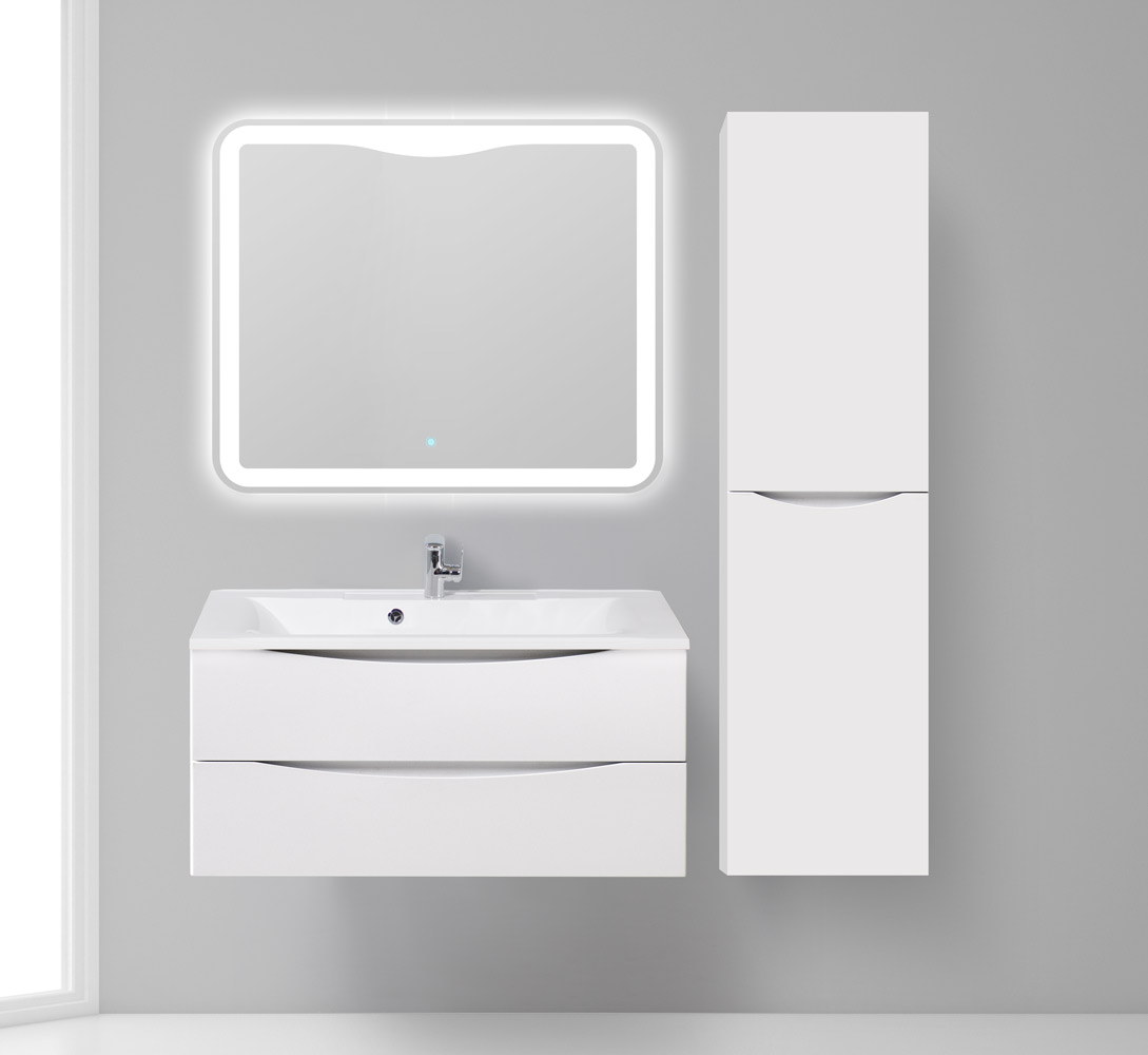 Шкаф подвесной, с двумя распашными дверцами BelBagno FLY-MARINO-1500-2A-SC-BO-P-R - Вид №1