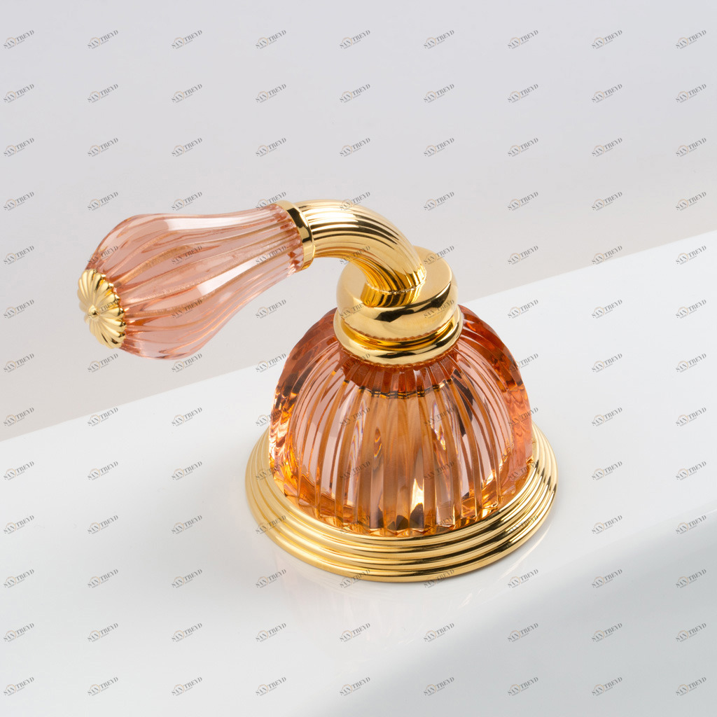 C59-327H C59-327H Клапан на ободе 3/4 ”H РУЧКА КУПОЛЬНАЯ CA Cristal & Bronze DÔME À MANETTES CANNELÉ 