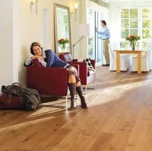 Паркетная доска Haro 4000 Series Top connect Маркант, sunProtect Дуб Рустик с брашью (Текстурированная) 2200х180 мм.