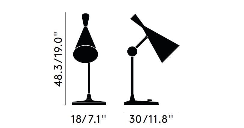Регулируемая латунная светодиодная настольная лампа In Stock Tom Dixon ARCH-00001813 - Вид №2