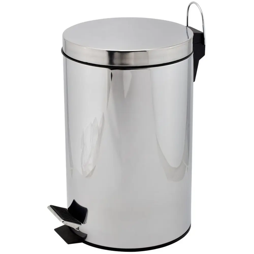 Бак для мусора, круглый, 12 л, цвет хром Santreyd Без серии STLM-2142260