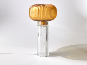 Настольная лампа из дутого стекла