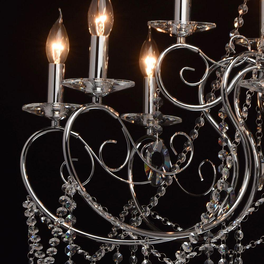 Подвесная люстра MW-Light Адель 4 373011912 MW-LIGHT ДИЗАЙНЕРСКИЕ, АДЕЛЬ 181562 Хром  - Вид №3