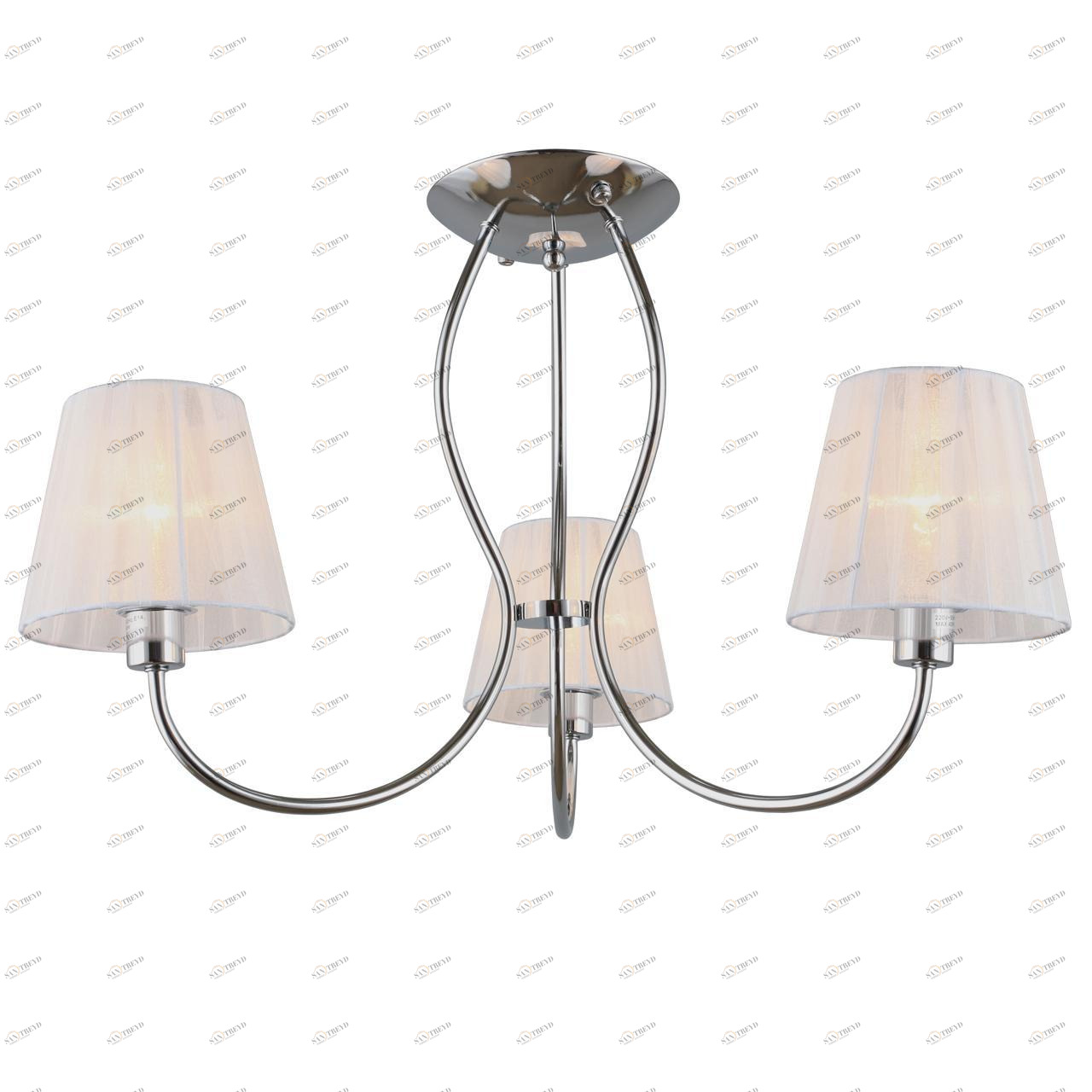 Потолочная люстра Omnilux Pontinia OML-65207-03 OMNILUX PONTINIA 328316 Белый;хром 