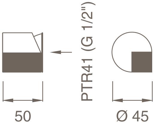 Ceadesign Смеситель настенный однорычажный Duet Det 40 - Вид №1