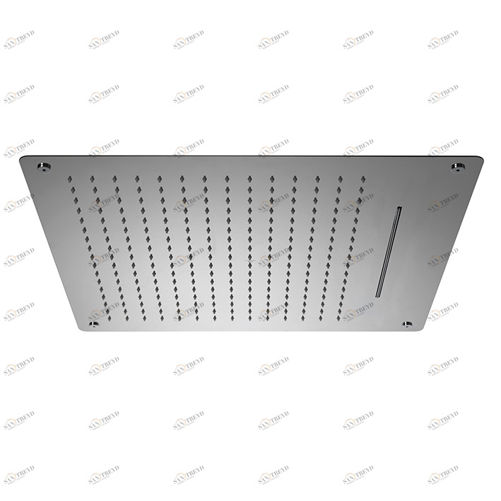 Навесной квадрат 60 см. Дождь & amp; Каскадная лейка для душа. Расход при 3 барах 22 л / мин для каскада и 16 л / мин для функции дождя.    Square NOKEN 100137920  INOX MIRROR