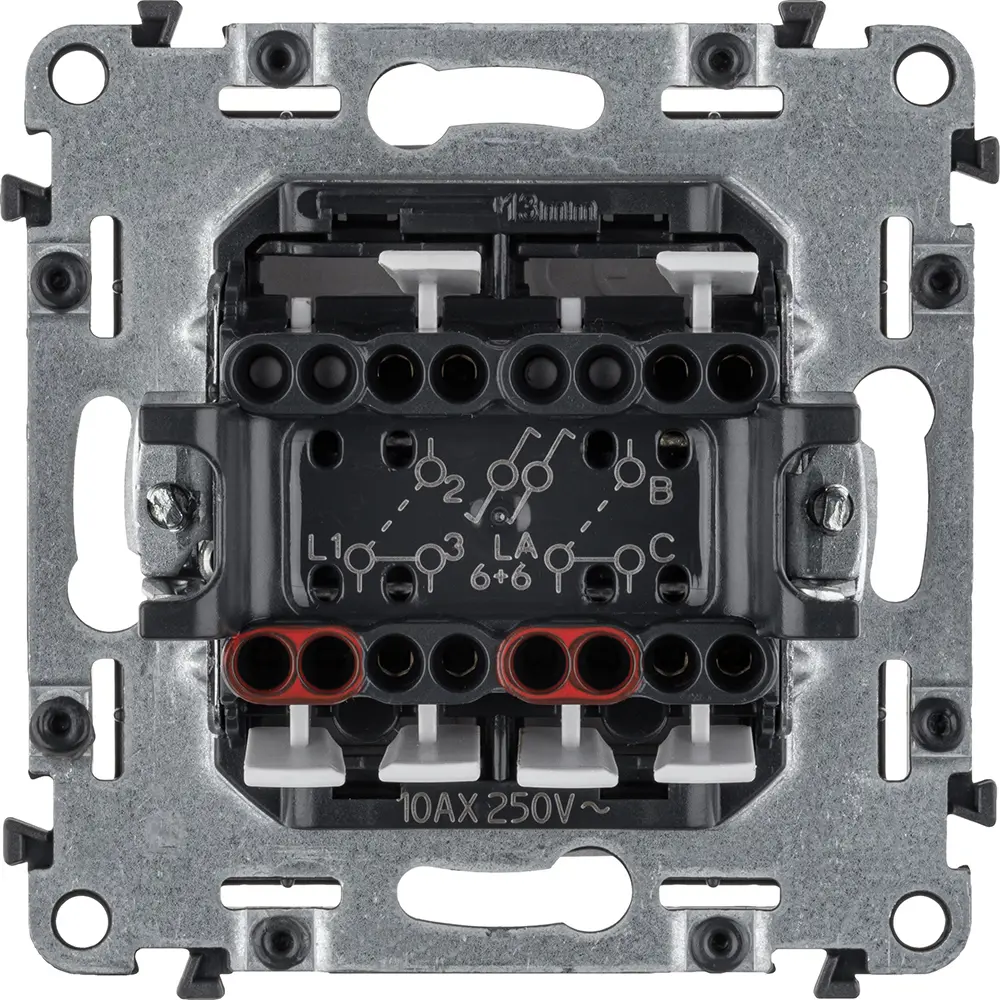 Переключатель Legrand VLN-L двухклавишный алюминий Valena Life STLM-2187756 - Вид №2