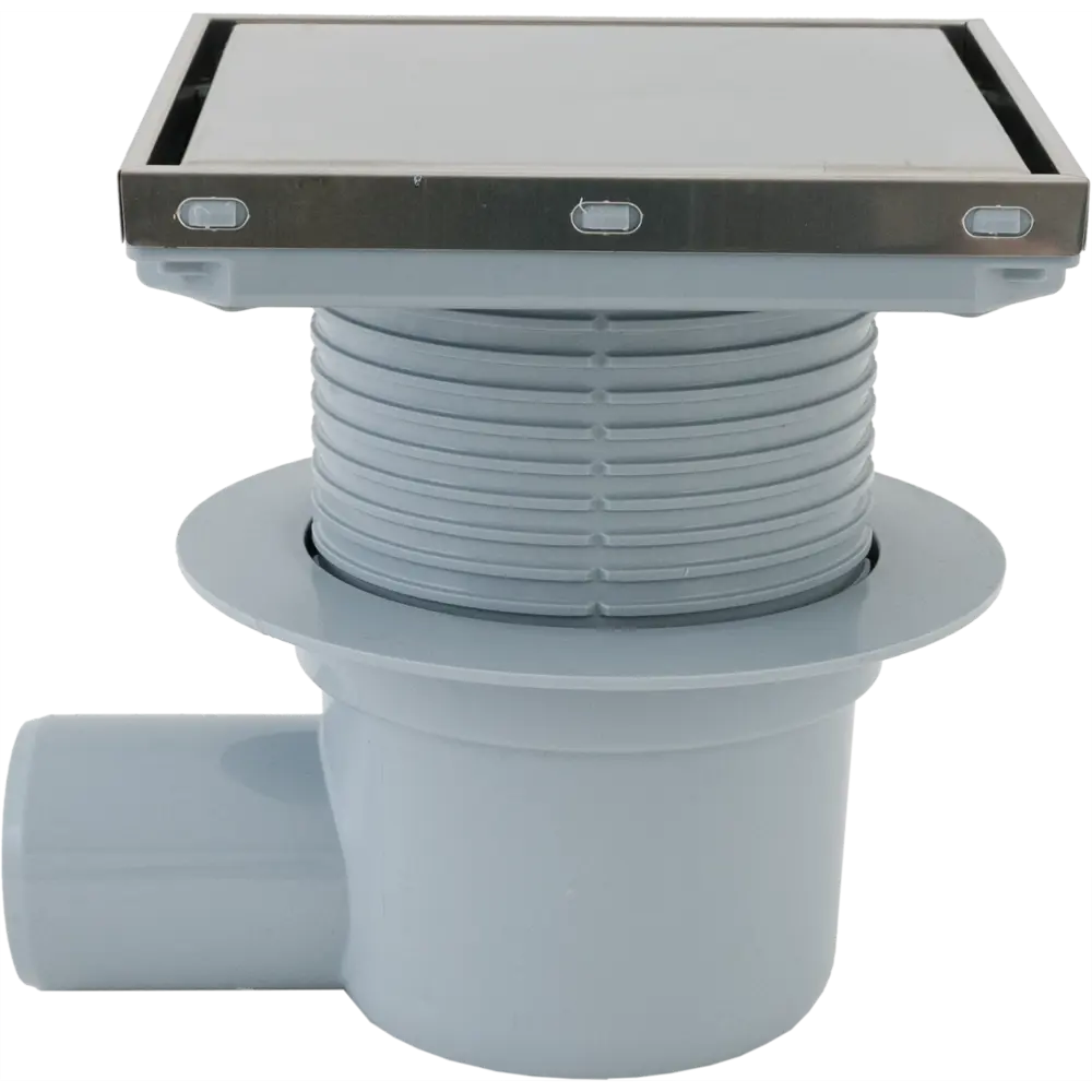 Трап для душа Ани пласт мокрый затвор горизонтальный слив 150x150 мм полипропилен STLM-2036629 - Вид №2