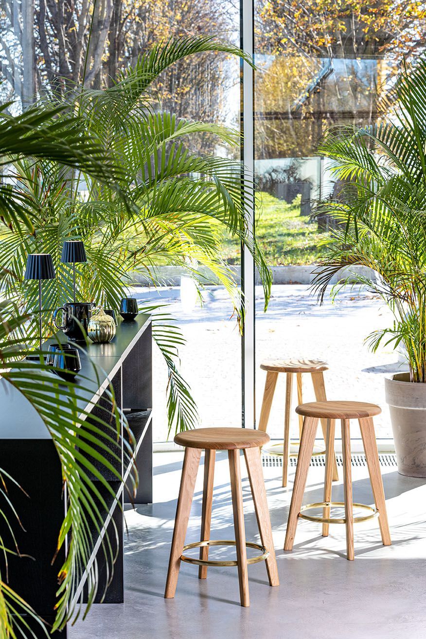 Высокий стул из массива дерева с подставкой для ног SIPA Jolly ARCH-00051635 - Вид №8