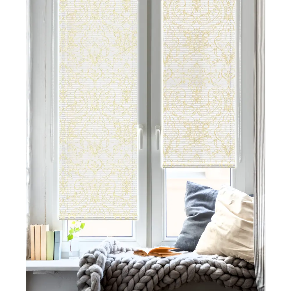 Штора рулонная Версаль 50x160 см золотая GARDEN STLM-2151255 - Вид №6