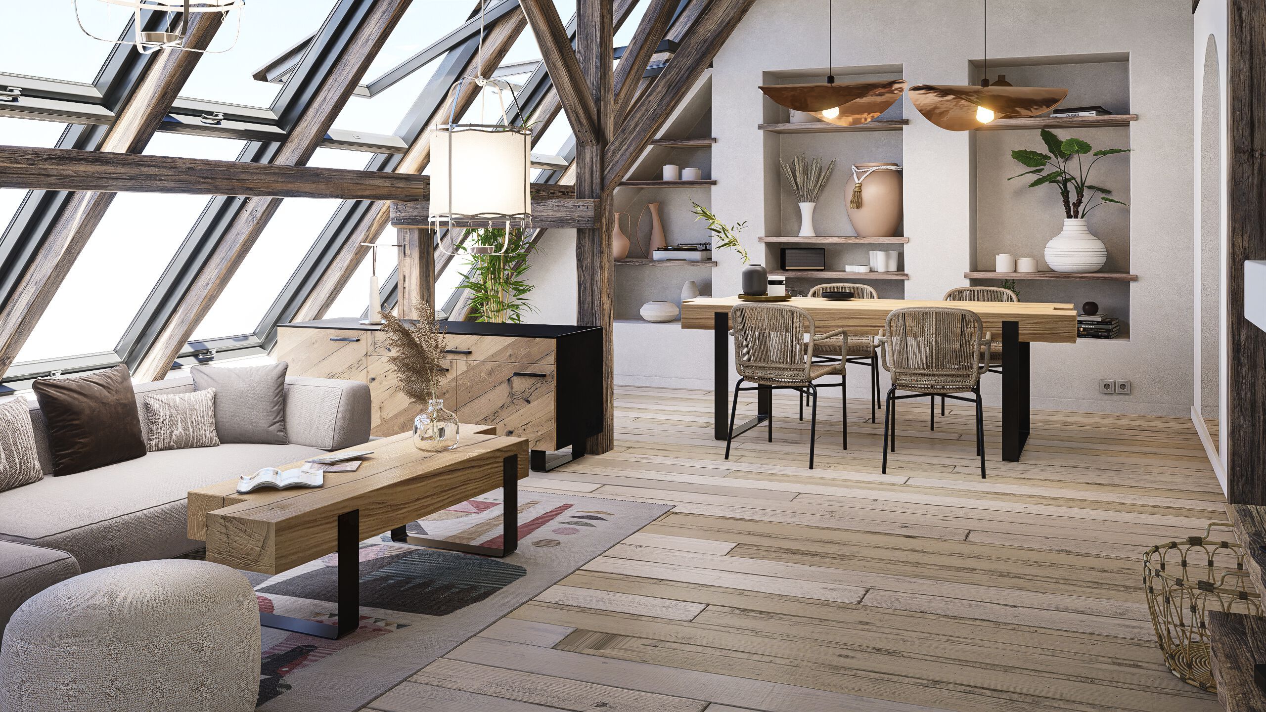 Дубовый стол Antoine Perdrieau Балка ARCH-00095220 - Вид №2