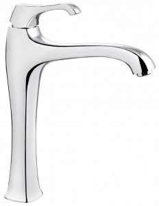 76006CR Высокий смеситель Ares с донным клапаном для раковины, цвет хром