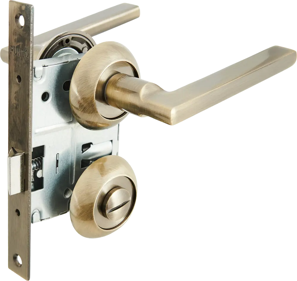 PUNTO Polo - комплект дверных ручек с защелкой в бронзе 85202165