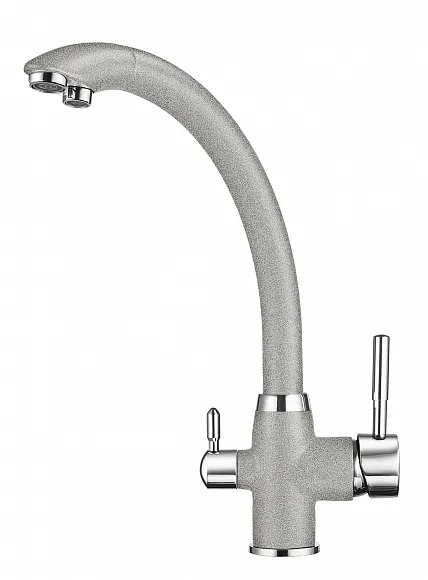 2167, БАЗАЛЬТ, СМЕСИТЕЛЬ КУХОННЫЙ GRANULA 2167-ST150 - Вид №1