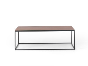 Журнальный столик с деревянной столешницей из ореха canaletto