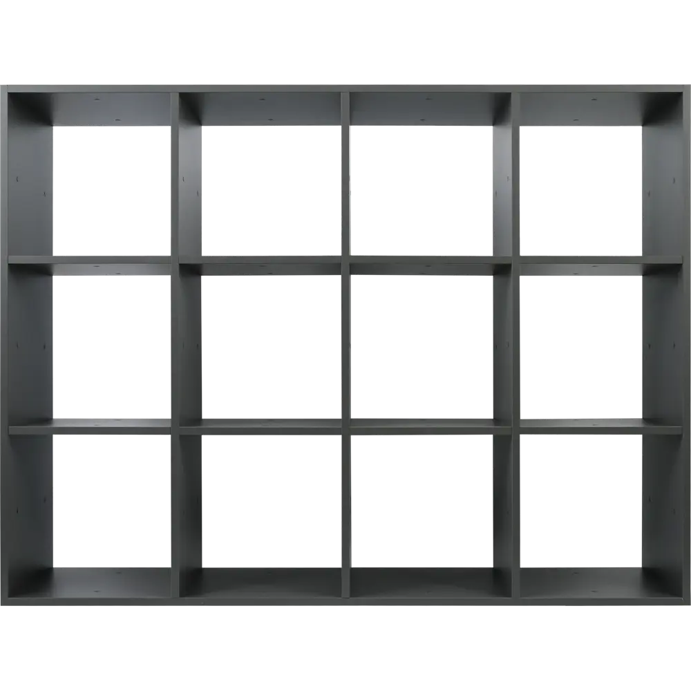 Стеллаж КУБ 12 секций 105х139х32 см ЛДСП цвет графит Santreyd STLM-2198554 - Вид №1