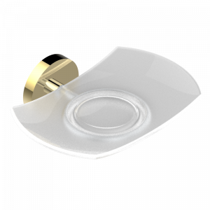 G6A-500 Мыльница стеклянная настенная Thg-paris Metamorphose Хром/золото