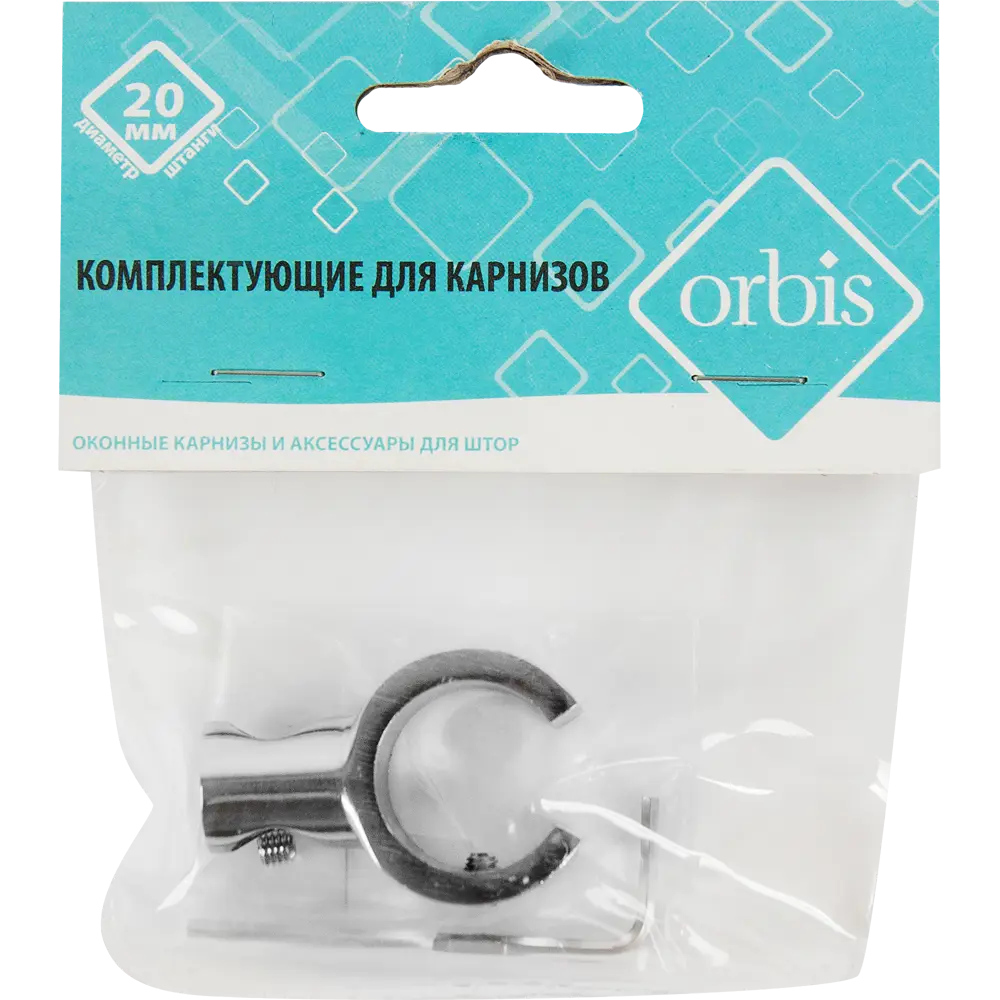 Держатель для штанги 3 см цвет хром ORBIS STLM-2054118 - Вид №1