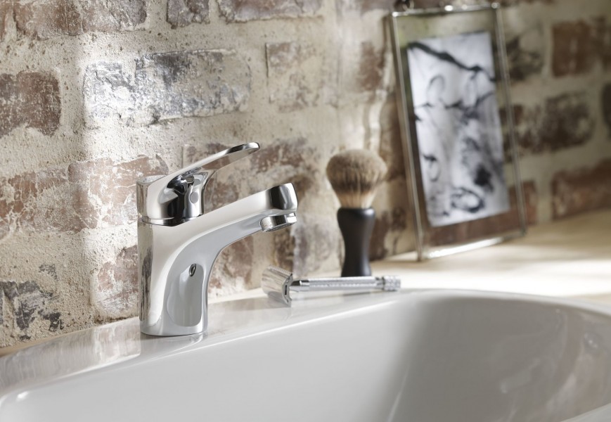 E75760-CP Смеситель для раковины, рычаг донного клапана сбоку Jacobdelafon BRIVE Santreyd - Вид №1