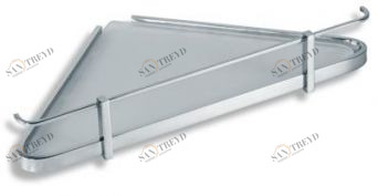 Угловая полка с ограждением Novaservis Metalia 4 6458.0 хром 64580