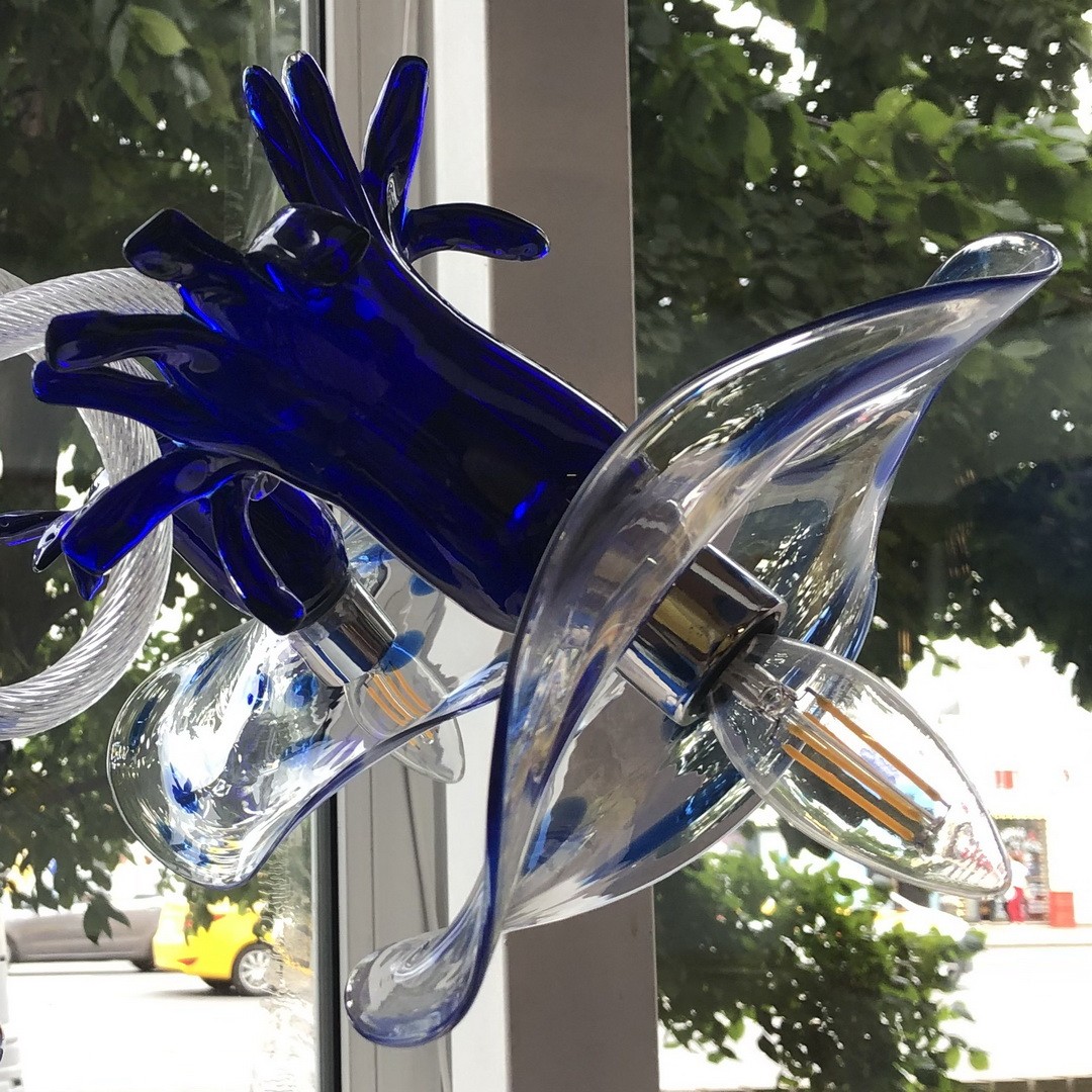 De Majo Venedig Pom Pon/K6 crist-blu 0VENE0K60 люстра подвесная 57805 - Вид №2