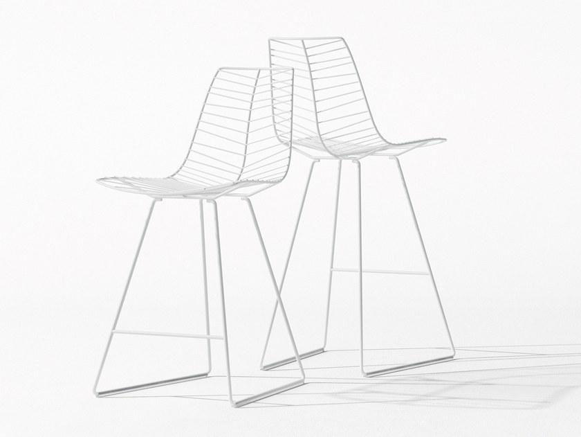 arper Табурет из стали с высокими санками и подставкой для ног Leaf sun-id-1489606 - Вид №1