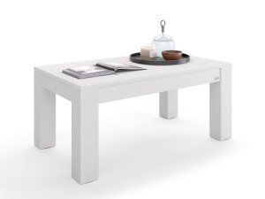 Прямоугольный журнальный столик из белого ясеня для гостиной