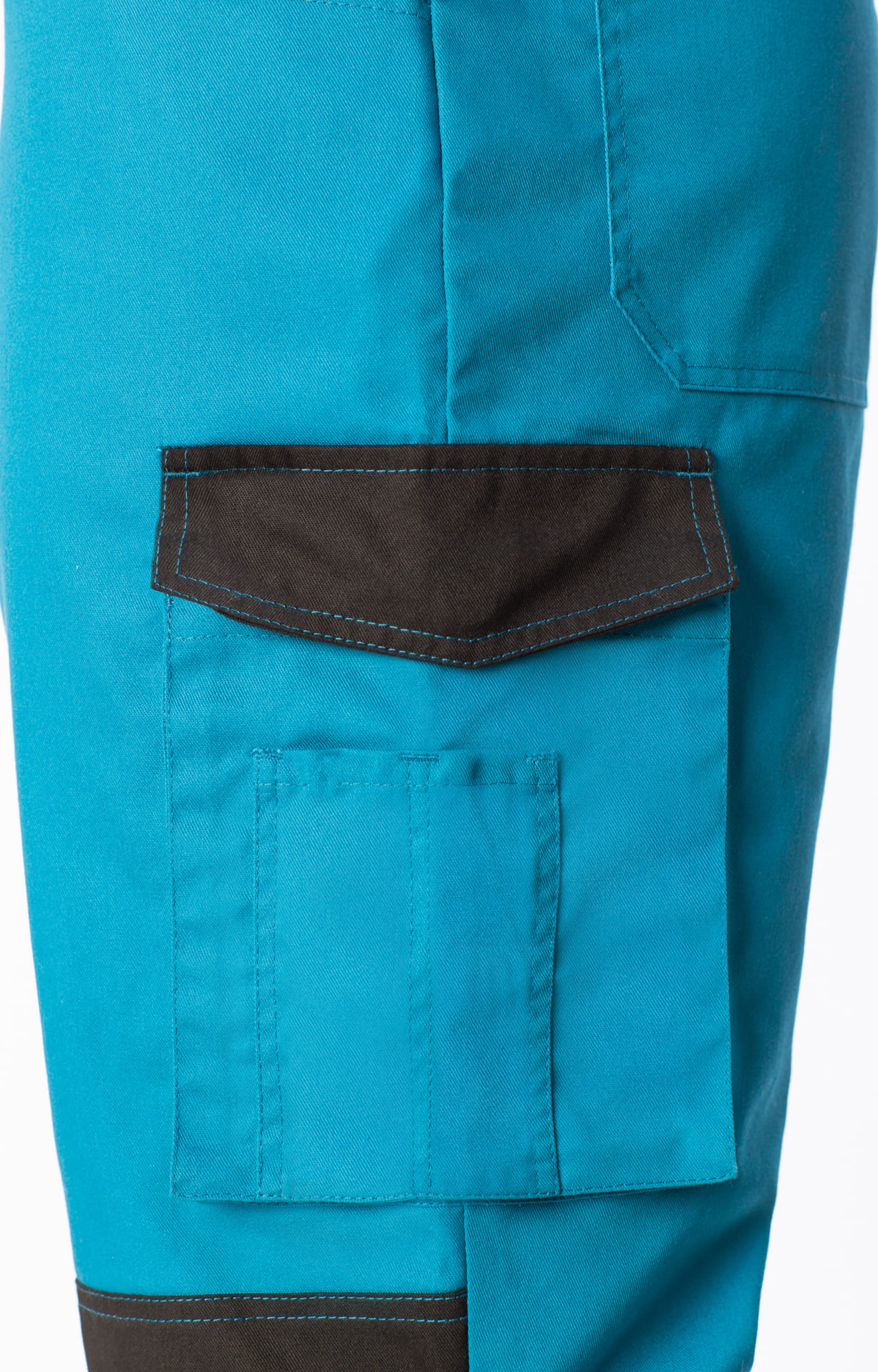 5031495 Костюм  NEW аквамарин-черный STATUS  Летняя спецодежда  размер 44-46/170-176  - Вид №13