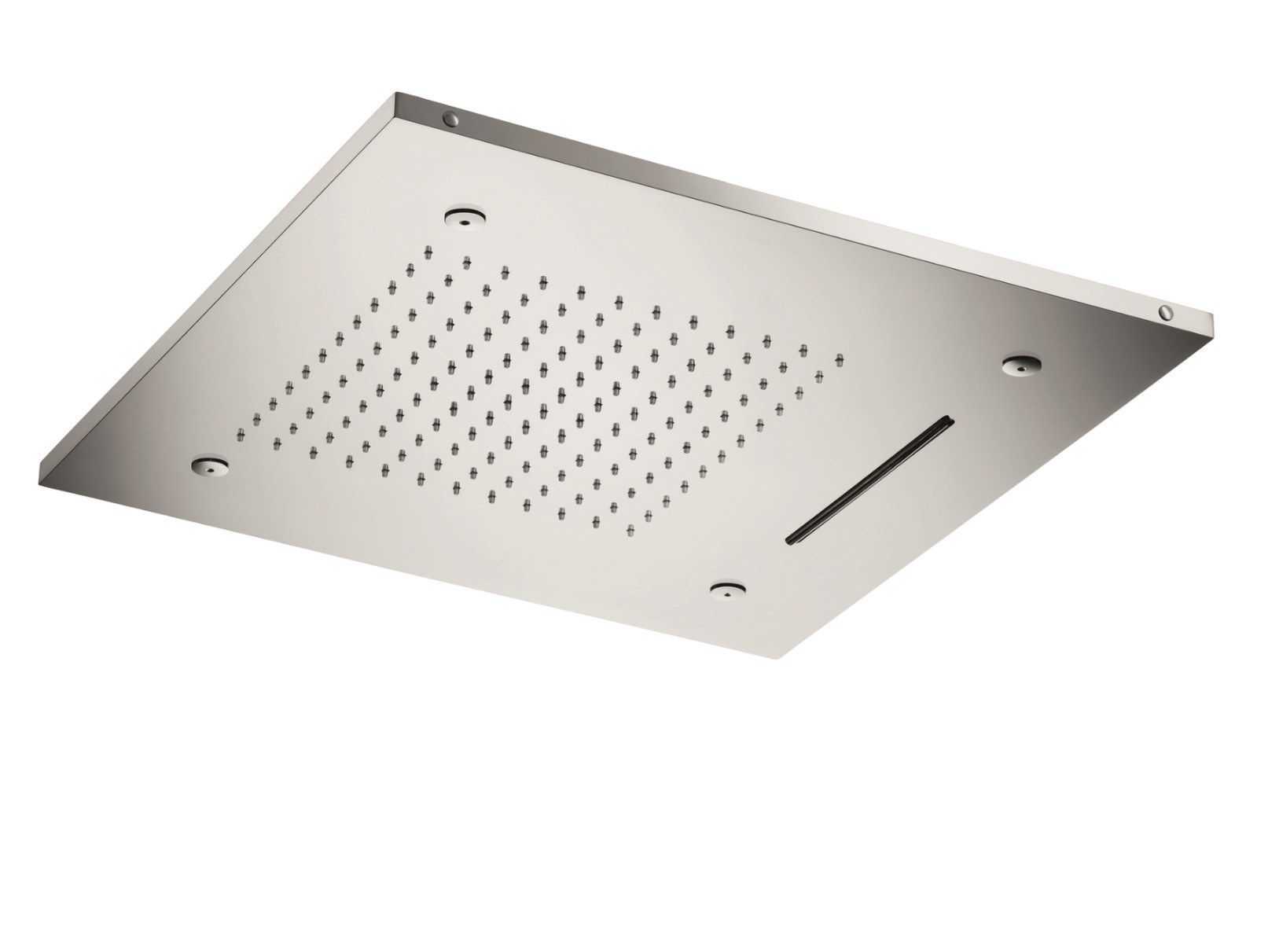Квадратная потолочная душевая головка из нержавеющей стали с освещением CRISTINA Rubinetterie насадки для душа с освещением-Inox collection ARCH-00058635 - Вид №1