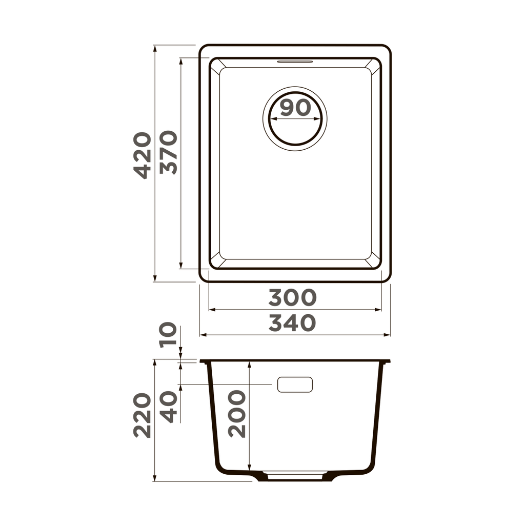 Кухонная мойка Kata 34-U CA OMOIKIRI 4993378 - Вид №5