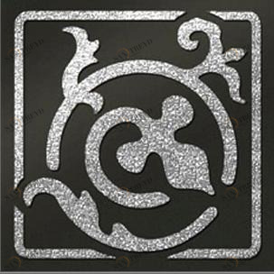 Декор Брест черный-серебро 60х60 Керамика Будущего sun-id-325007