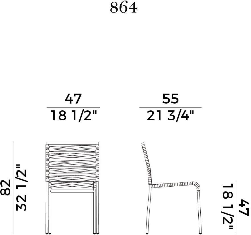 Potocco Стул из стали Aria 864 - Вид №6