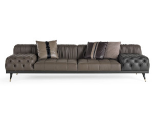 2-местный кожаный диван