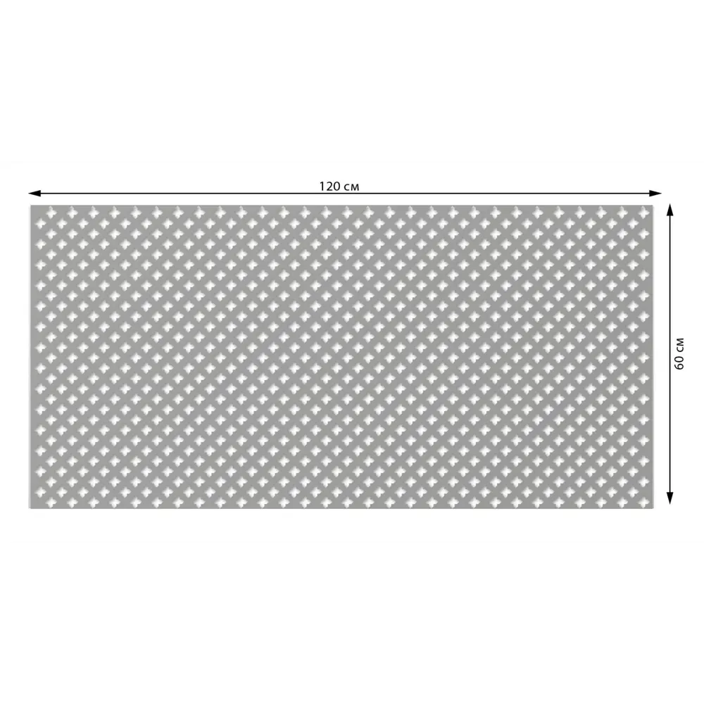 Фронтальная панель для радиатора Готико 120x60 см МДФ цвет серый Santreyd STLM-2015632 - Вид №2