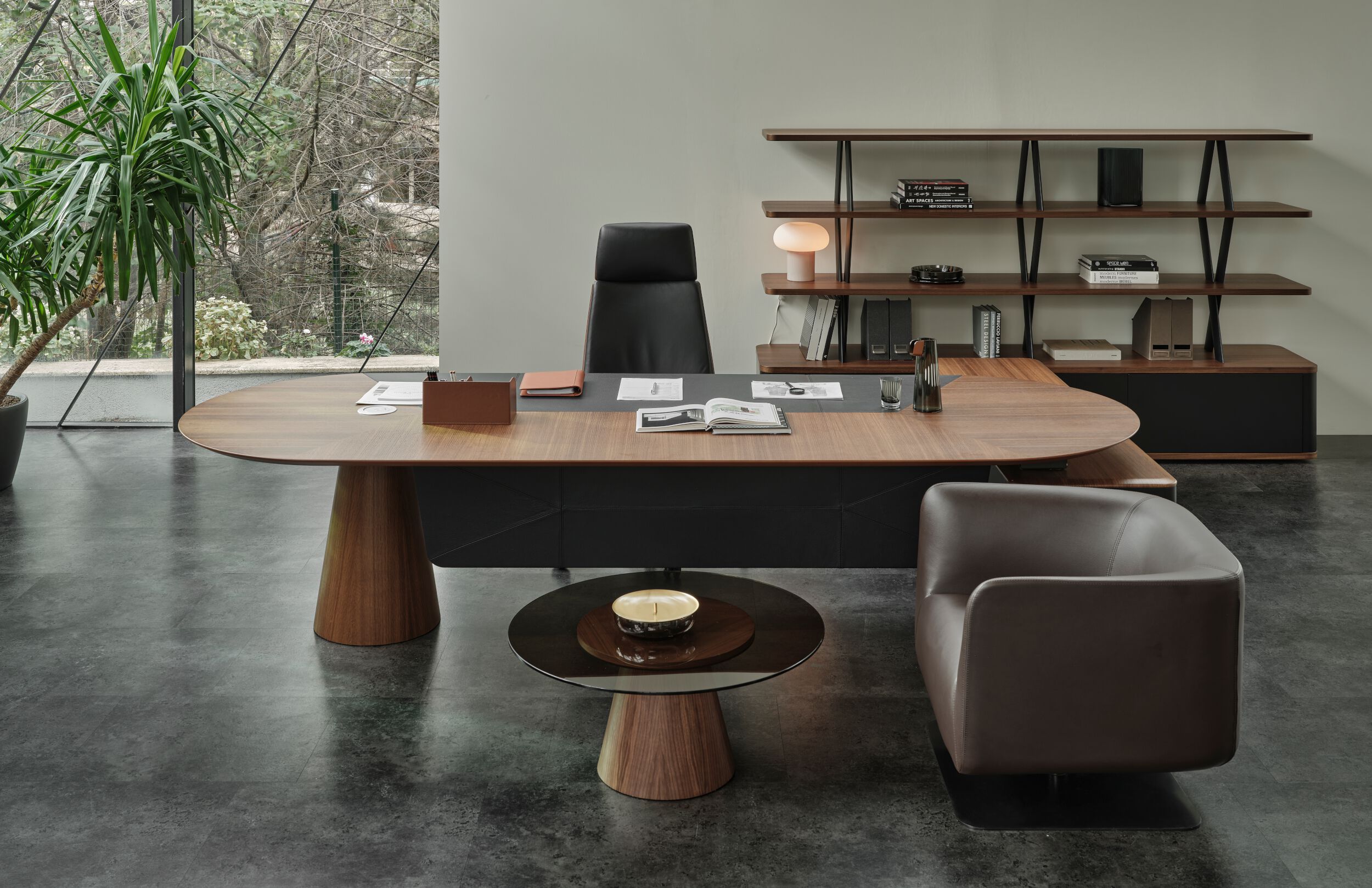 Деревянный направленный угловой стол с ящиками Ersa Tear ARCH-00088546 - Вид №4