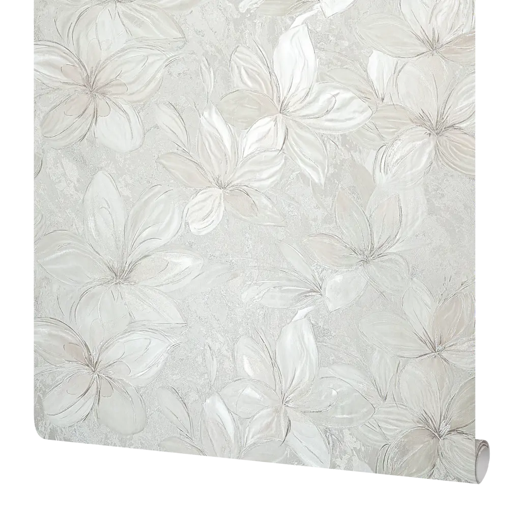 Флизелиновые обои Victoria Stenova Lola бежевые с цветочным рисунком в стиле кантри 89423663 STLM-1564465