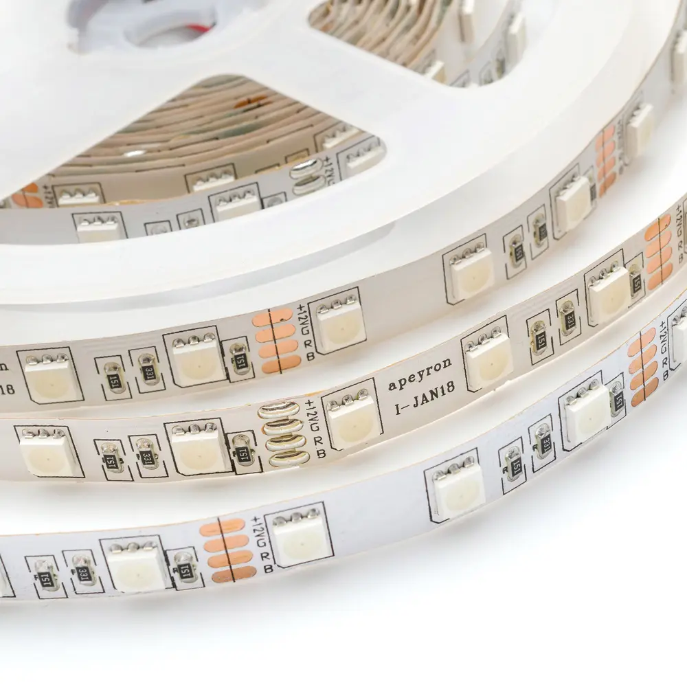 Светодиодная лента SMD 5050 60 диод/14.4 Вт/м 12 В 10 мм IP20 RGB 82602865 STLM-2125986 APEYRON  - Вид №7